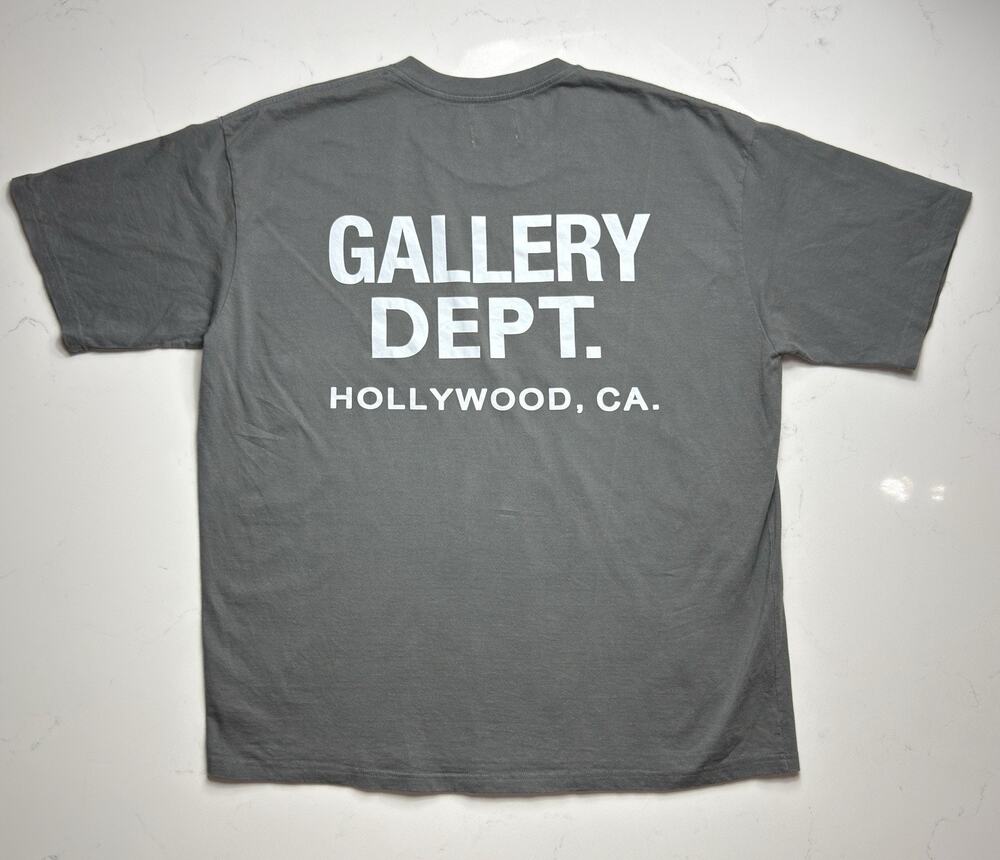 Gallery Dept. Men's Black Logo Crew Neck Short Sleeve T-Shirt Size XL